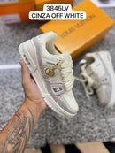 Tênis Louis Vuitton Trainer com Strass